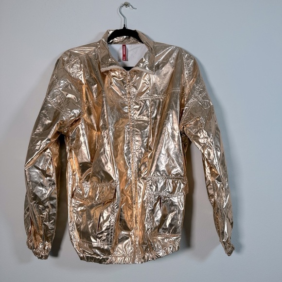UNIONBAY Jackets & Blazers - Vintage style 80s gold metallic jacket